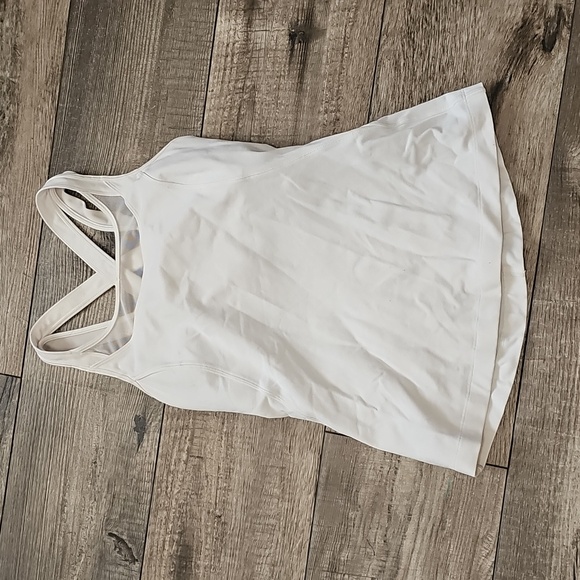 lululemon athletica Tops - lululemon athletica White Racerback Tank Top